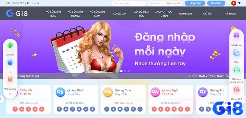 Các hình thức chơi số đề online phổ biến tại nhà cái Gi8 