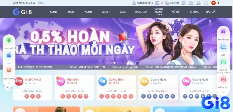 Thiết kế app đánh lô đề uy tín Gi81 chuyên nghiệp - bài bản